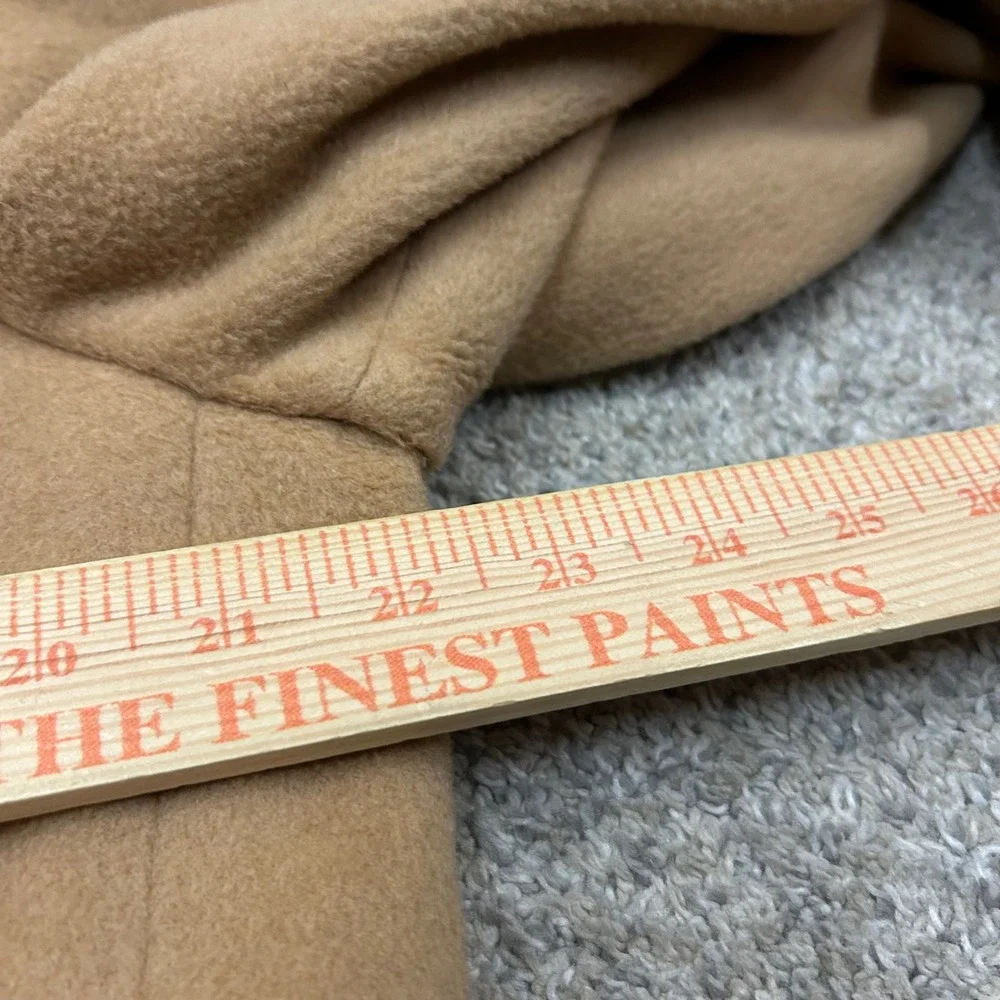 Brooks Brothers Overcoat 40R Tan Camel Hair Double Breasted Polo Coat Vintage - Picture 5 of 16